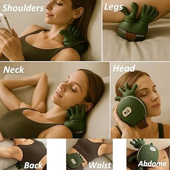 Portable neck and cervical massager